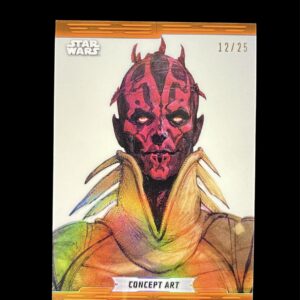 2019 Chrome Legacy Orange Concept Art CA-1 Darth Maul