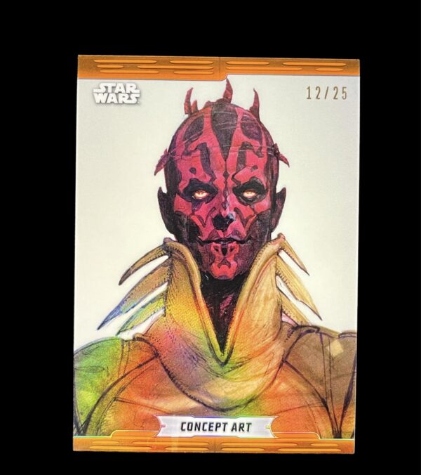 2019 Chrome Legacy Orange Concept Art CA-1 Darth Maul