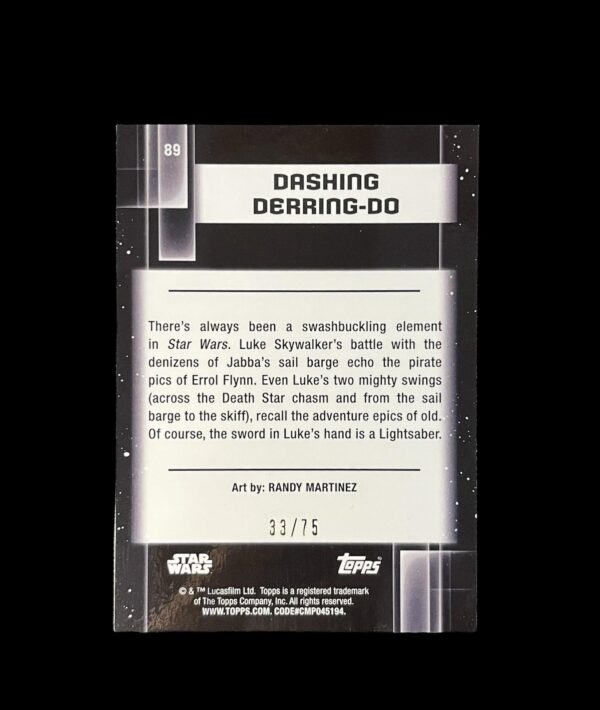 2021 Star Wars Chrome Galaxy 89 Dashing Derring-Do /75 - Image 2