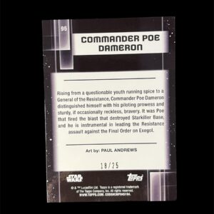 2021 Star Wars Chrome Galaxy 95 Commander Poe Dameron /25