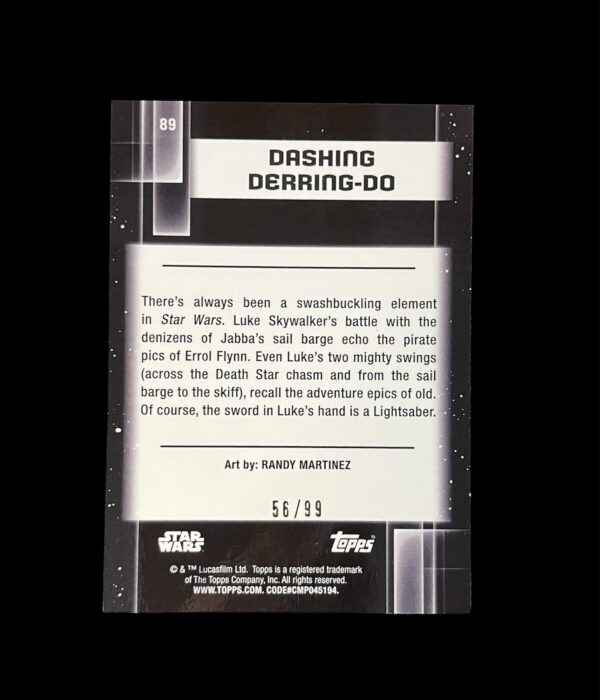 2021 Star Wars Chrome Galaxy 89 Dashing Derring-Do /99 - Image 2