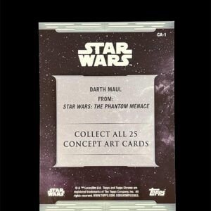 2019 Chrome Legacy Orange Concept Art CA-1 Darth Maul