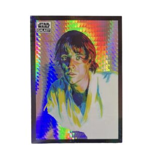 2022 Topps Star Wars Chrome Galaxy 1 Luke Skywalker Prism Refractor /75
