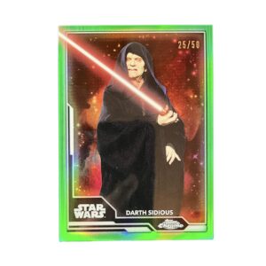 2021 Topps Star Wars Chrome Legacy Wielders of the Lightsaber WL-4 Darth Sidious Green Refractor /50