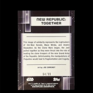 2021 Star Wars Chrome Galaxy 51 New Republic: Together /99