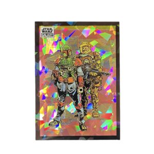 2022 Topps Star Wars Chrome Galaxy 23 Bounty Hunters Atomic Refractor /150