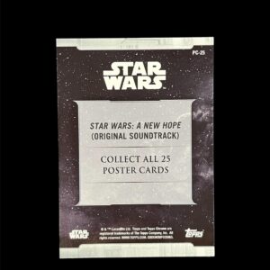 2019 Chrome Legacy Green Poster A New Hope (Original Soundtrack) PC-25