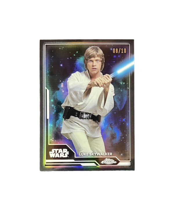 2021 Topps Star Wars Chrome Legacy Wielders of the Lightsaber WL-1 Luke Skywalker Black Refractor /10
