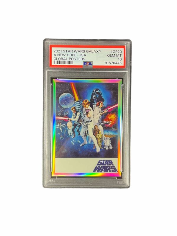 2021 Topps Star Wars Galaxy GP20 A New Hope-USA Global Posters PSA 10