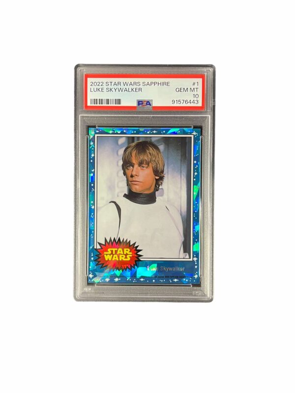 2022 Topps Star Wars Sapphire 1 Luke Skywalker PSA 10