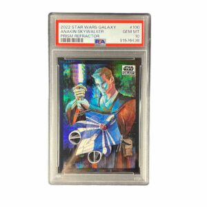 2022 Topps Chrome Star Wars Galaxy 100 Anakin Skywalker Prism Refractor /75 PSA 10
