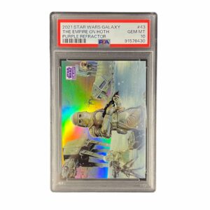 2021 Topps Chrome Star Wars Galaxy 43 The Empire On Hoth Purple Refractor /25 PSA 10 Snowtrooper