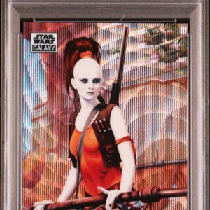 2021 Topps Chrome Star Wars Galaxy 19 Aurra Sing On Tatooine Wave Refractor /99 PSA 10