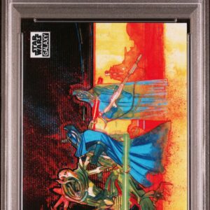 2021 Topps Chrome Star Wars Galaxy 56 Palpatine Plays Possum Wave Refractor /99 PSA 10