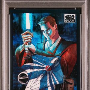 2022 Topps Chrome Star Wars Galaxy 100 Anakin Skywalker Prism Refractor /75 PSA 10