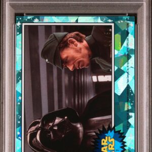 2022 Topps Star Wars Sapphire 7 The Villainous Darth Vader Aqua Refractor /99 PSA 10