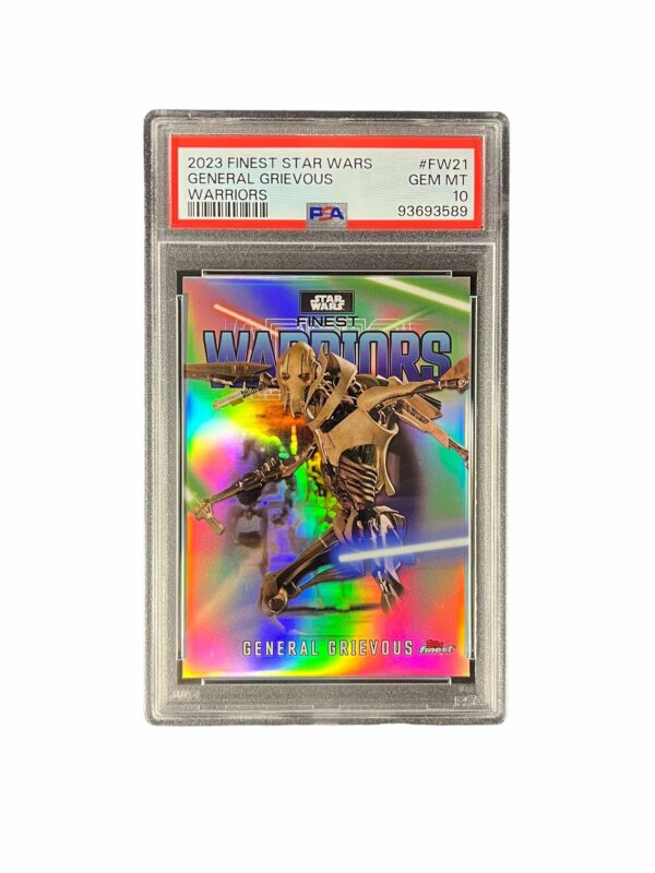 2023 Topps Finest Star Wars Finest Warriors FW21 General Grievous PSA 10