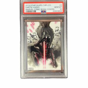 2019 Topps Star Wars Chrome Legacy Marvel Comic Cover 2 Darth Vader PSA 10