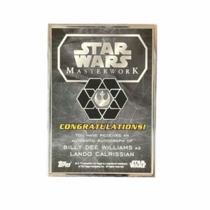 2016 Topps Star Wars Masterwork Billy Dee Williams Lando Calrissian Silver Frame Auto /10