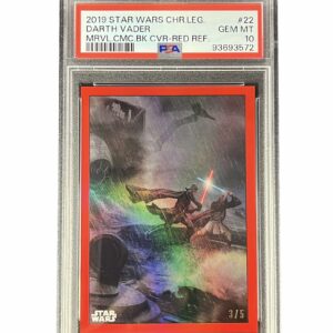 PSA 10 2019 Topps Star Wars Chrome Legacy Marvel Comic Covers Red Darth Vader MC-22 /5