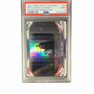 2022 Topps Chrome Star Wars Beskar 50 Grogu’s New Journey Refractor PSA 9