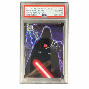 2021 Topps Chrome Star Wars Galaxy 90 The Karloff Connection Wave Refractor /99 PSA 10 (Darth Vader)