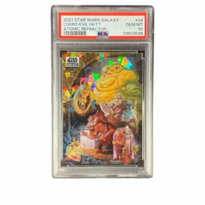 2021 Topps Chrome Star Wars Galaxy 84 In The Court Of The Evil Hutt Atomic Refractor /150 PSA 10