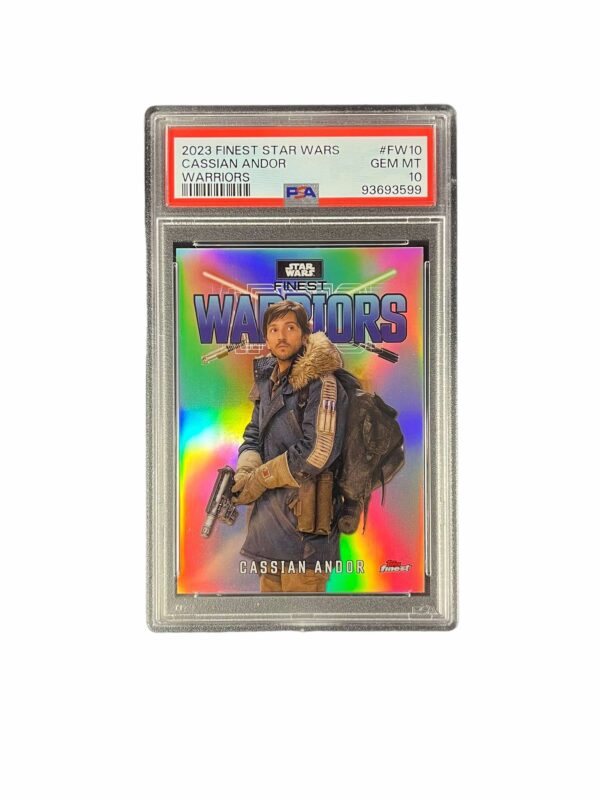 2023 Topps Finest Star Wars Finest Warriors FW10 Cassian Andor PSA 10