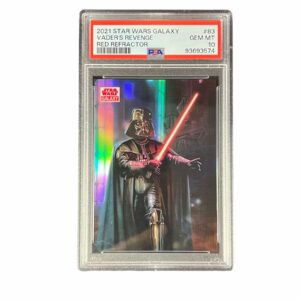 2021 Topps Chrome Star Wars Galaxy 83 Vader’s Revenge Red Refractor PSA 10