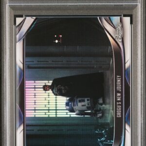 2022 Topps Chrome Star Wars Beskar 50 Grogu’s New Journey Refractor PSA 9