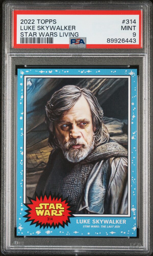 2024 Topps Star Wars Living 314 Luke Skywalker PSA 9 - Image 4
