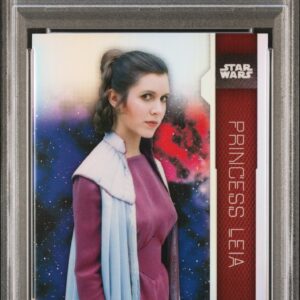 2023 Topps Finest Star Wars FN28 Princess Leia Refractor PSA 10