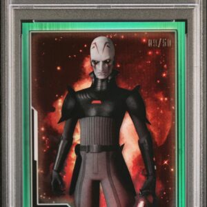 2021 Topps Chrome Star Wars Legacy Wielders of the Lightsaber WL19 Grand Inquisitor Green Refractor /50 PSA 10
