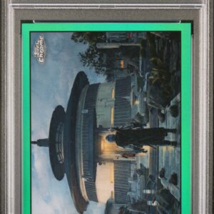 2022 Topps Chrome Star Wars Beskar Concept Art IC20 The Mandalorian Green Refractor /50 PSA 10
