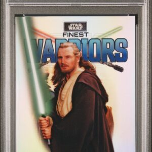 2023 Topps Finest Star Wars Finest Warriors FW20 Qui-Gon Jinn PSA 10