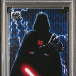 2021 Topps Chrome Star Wars Galaxy 90 The Karloff Connection Wave Refractor /99 PSA 10 (Darth Vader)