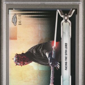 2019 Topps Star Wars Chrome Legacy 21 Facing The Sith Lord Black Refractor /10 PSA 10 (Darth Maul)