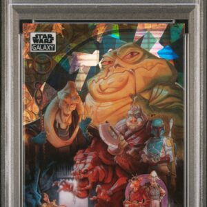 2021 Topps Chrome Star Wars Galaxy 84 In The Court Of The Evil Hutt Atomic Refractor /150 PSA 10